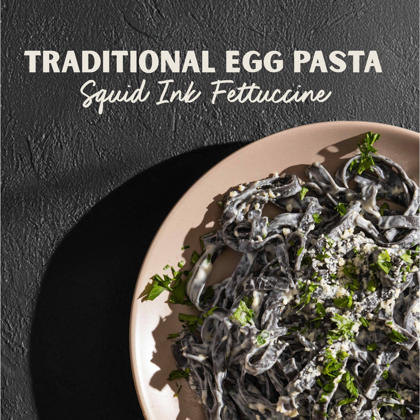 Al Dente Pasta - Traditional Squid Ink Fettuccine