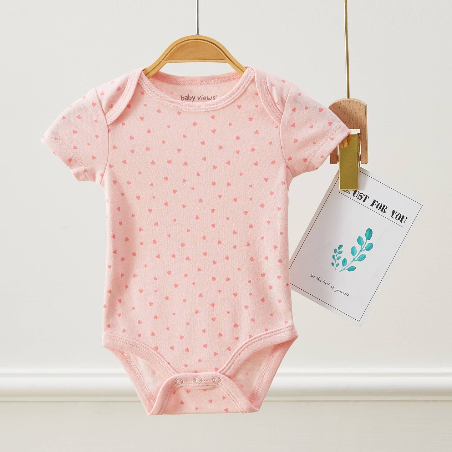 Lollipop Dreams - Pack of 3 Baby Girls Giraffe & Elephant Pattern Bodysuits: 6-9M