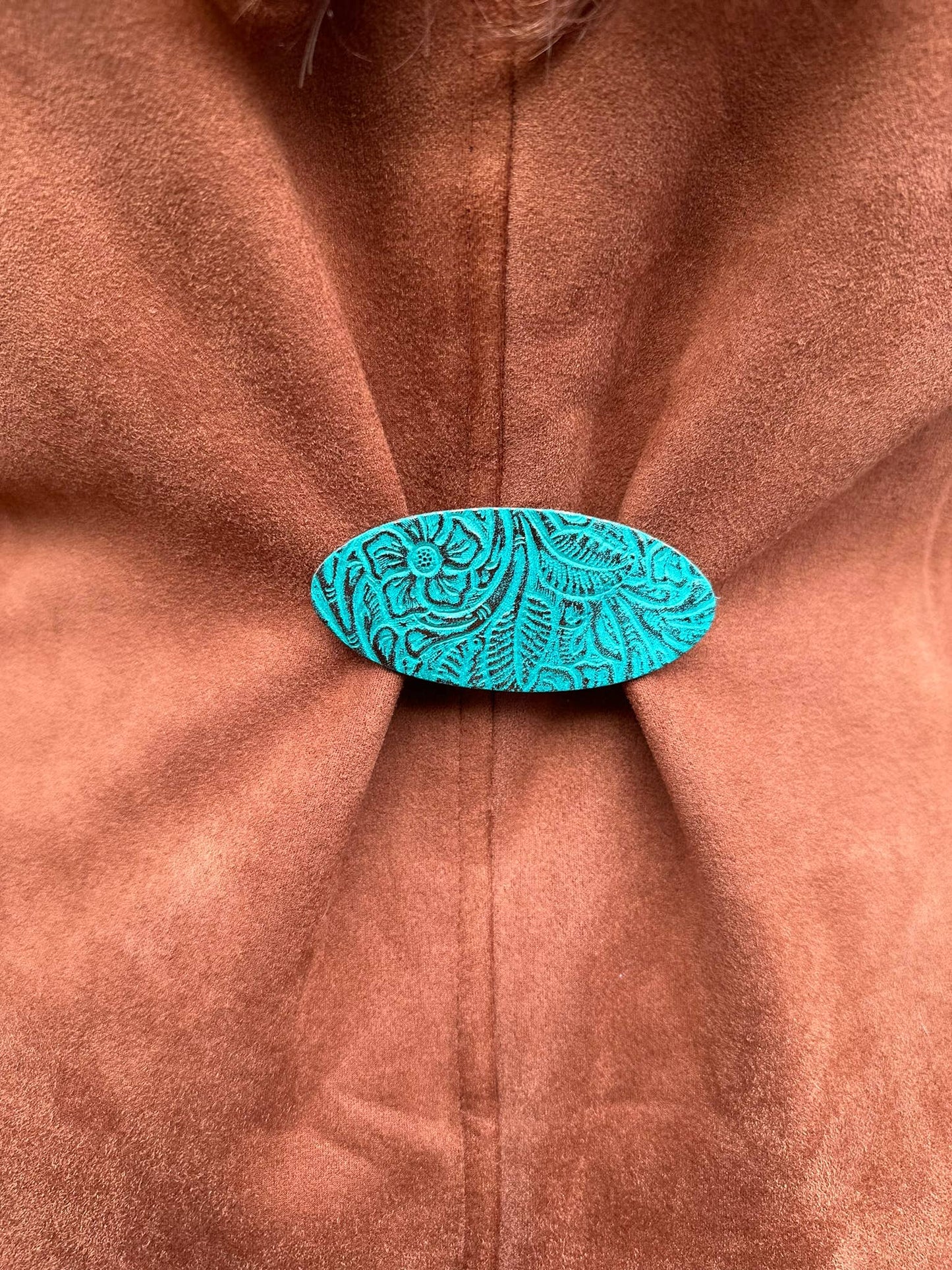 KardiKlips - Leather Cinch Clip for Clothing, Unique Boho Women's Gifts