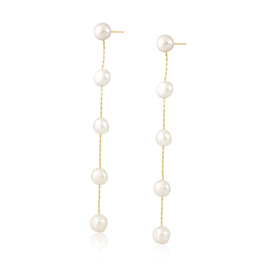 Sahira Jewelry Design - Valentina Pearl Drop Earrings