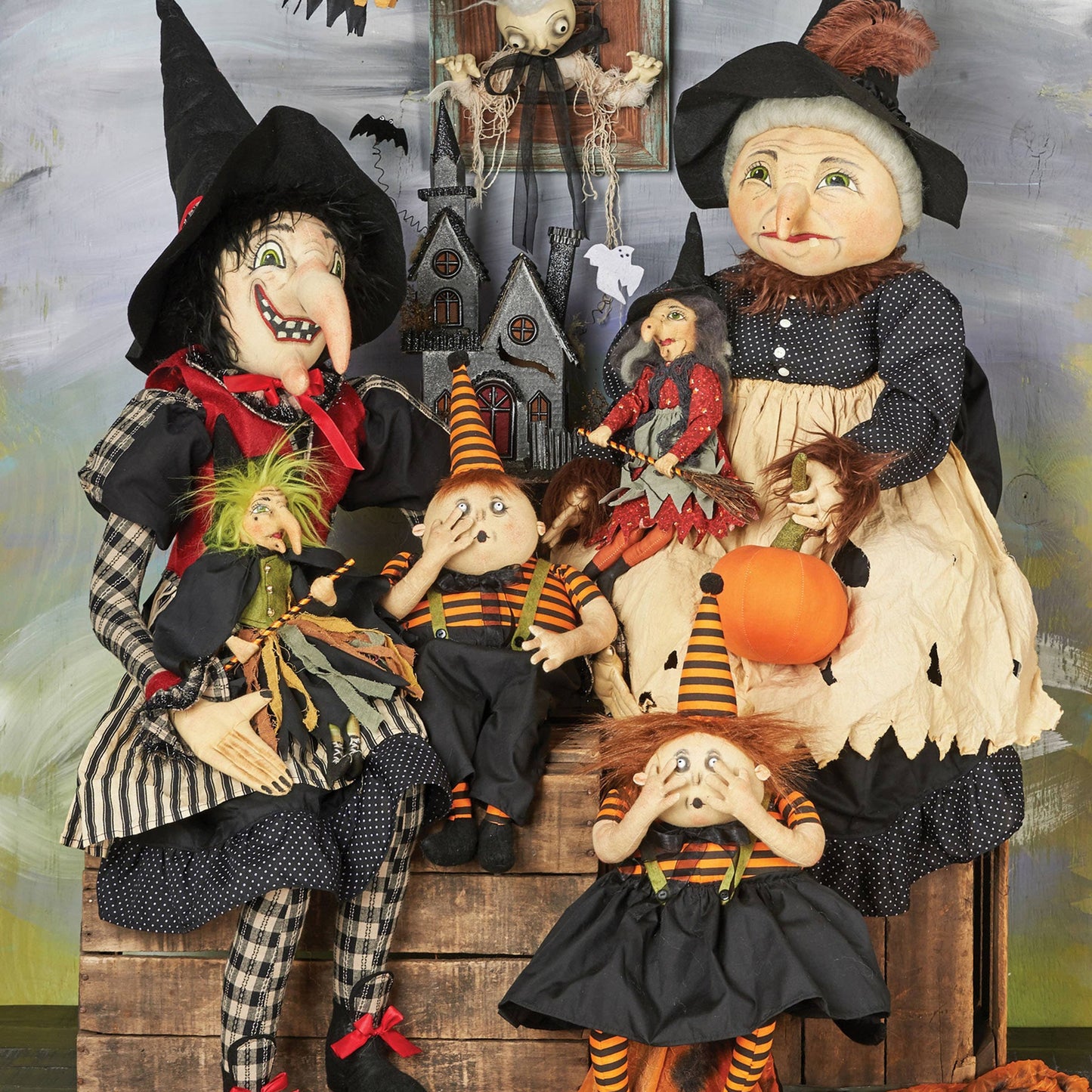 C&F Home - Queenie Spooky Girl Gathered Traditions Art Doll