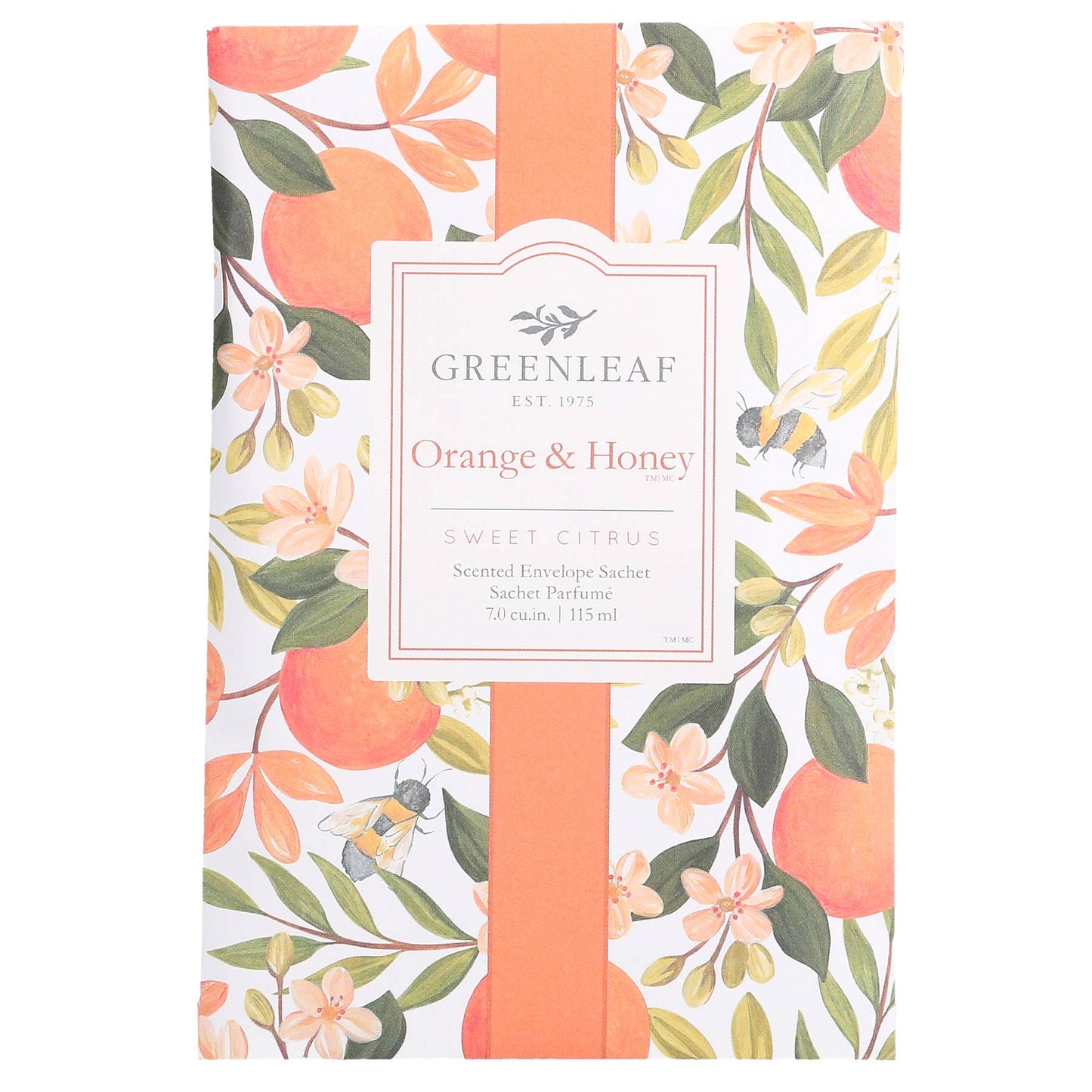 Greenleaf Gifts - Orange & Honey Large Sachet 18 Pack