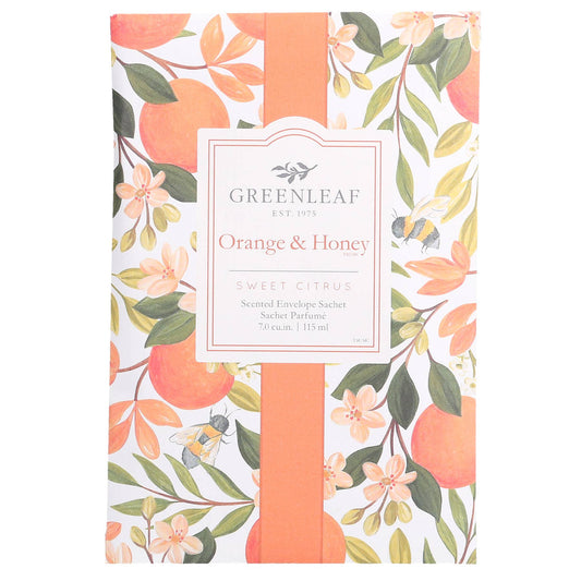 Greenleaf Gifts - Orange & Honey Large Sachet 18 Pack