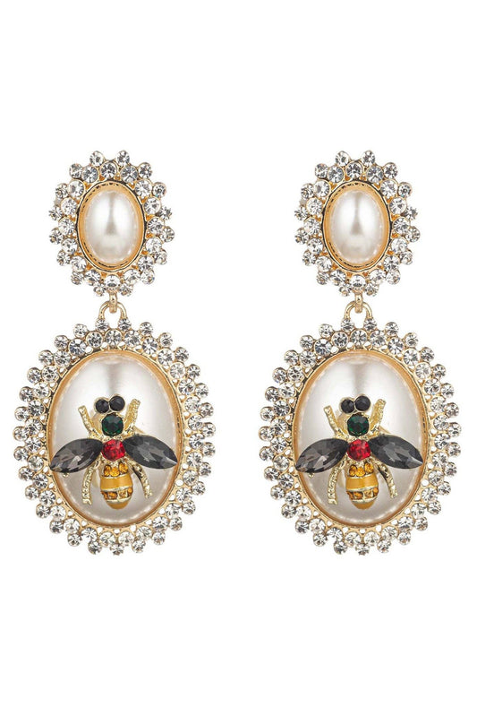 Eye Candy Los Angeles - Sloan Bee Drop Earrings