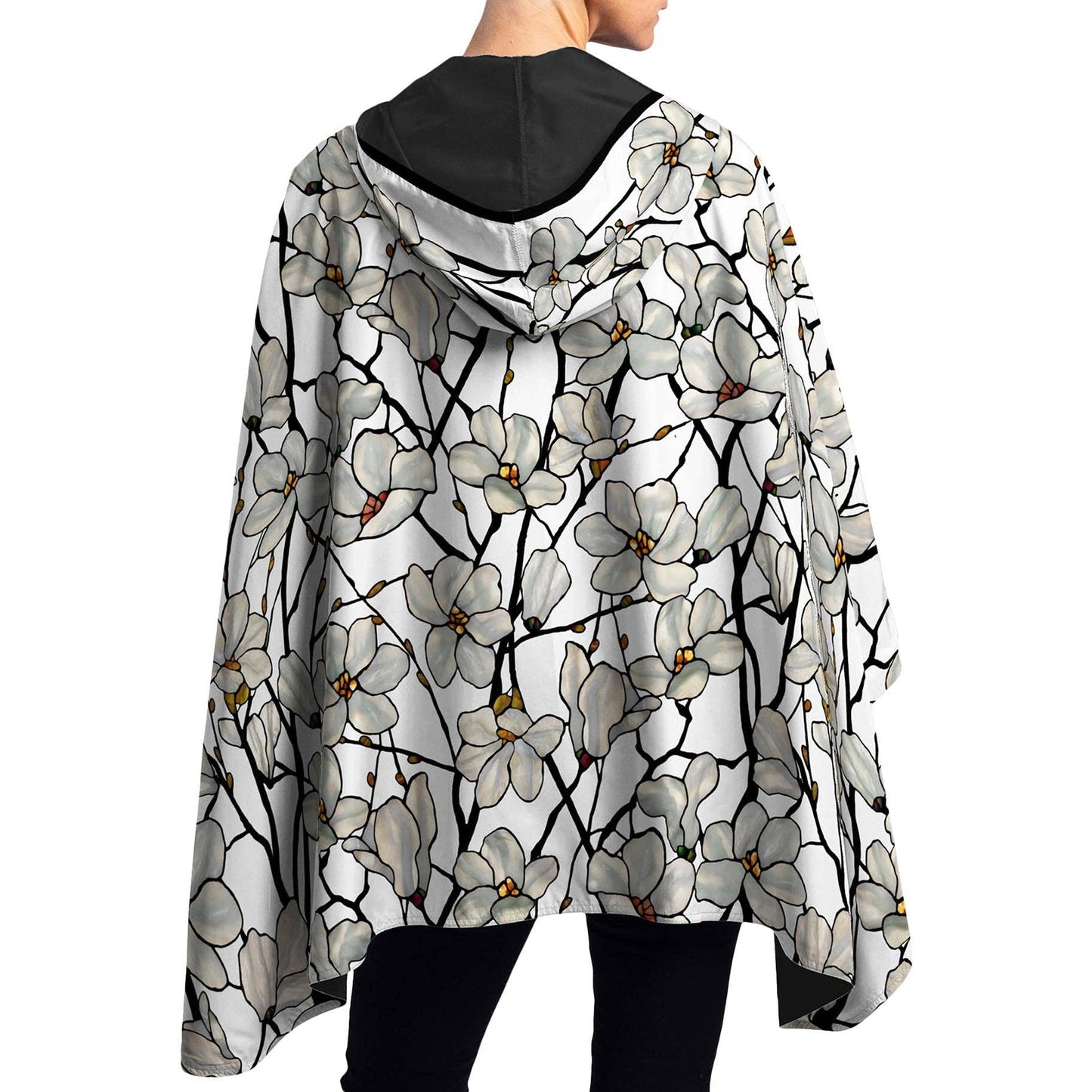 RainCaper - Tiffany Magnolia Womens Rain Cape - Rainproof Breathable Rain Poncho for Women