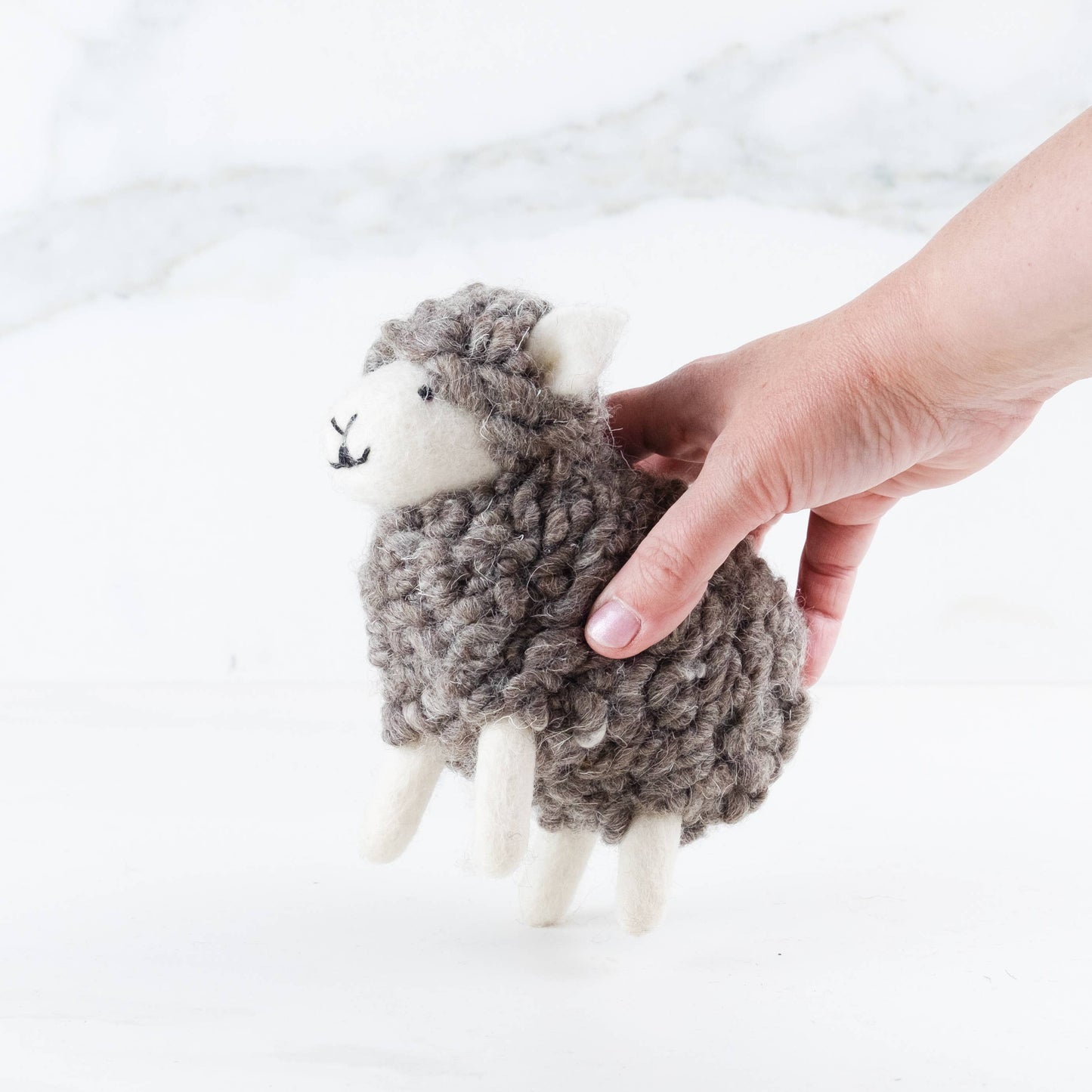 The Winding Road - Brown Wool Sheep: Small