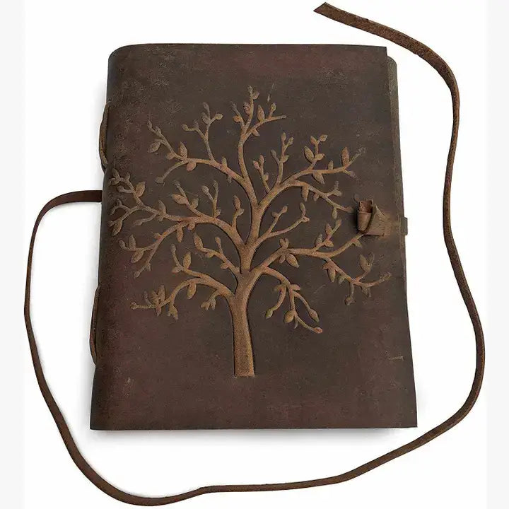 Immart Global LLC - Leather Journal Tree of Life Notebook (7x5 Inch): 7 x 5 inches / Unlined