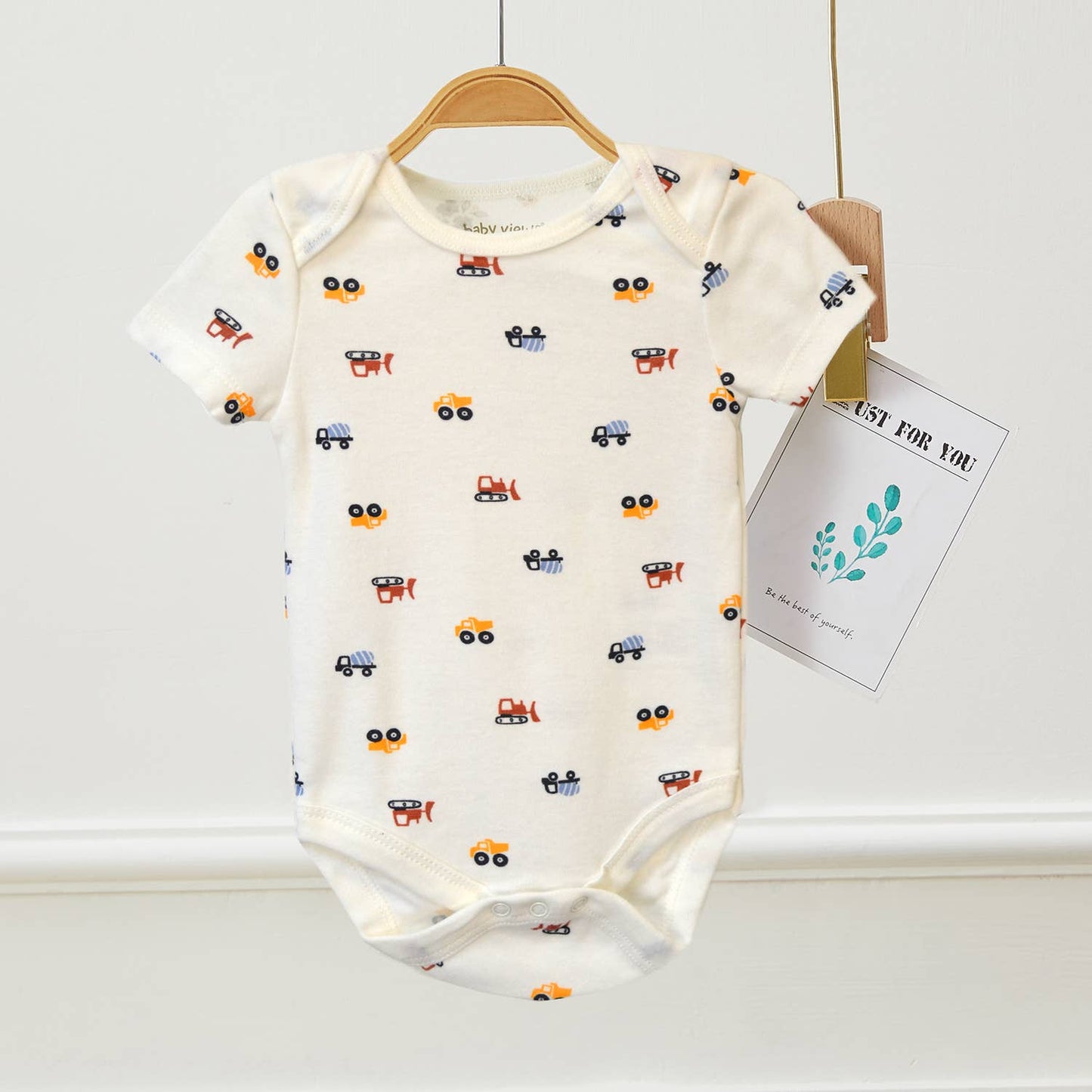 Lollipop Dreams - Pack of 3 Baby Loads of Fun Cars Pattern Bodysuits : 3-6M
