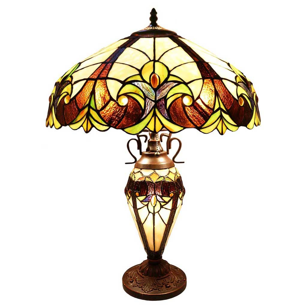 River of Goods - 24.5"H Amber Halston Double Lit Table Lamp