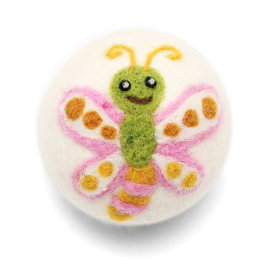 Ethical Global - Bugs: (Butterfly's, Lady Bug) Wool Dryer Balls : Dragonfly