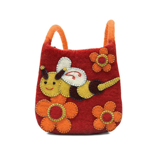 BNB Crafts Inc. - Honey Bee Cross-body Bag: Red