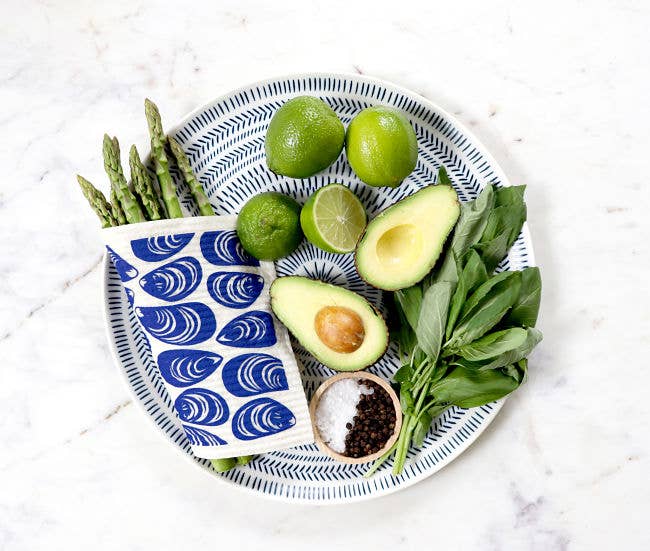 Jangneus - Swedish Dishcloth - Mussels - Blue: Blue