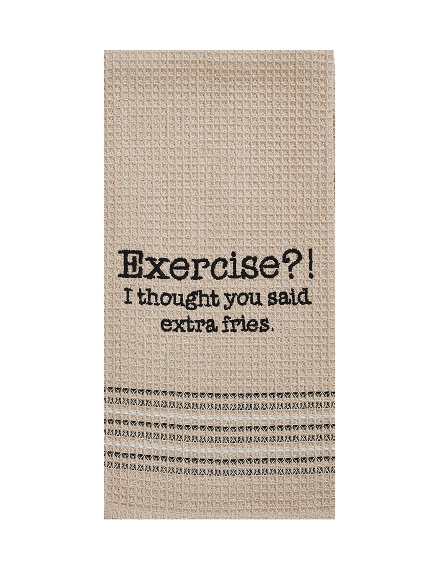 Mona B. - Exercise Waffle-Weave Tea Towel, Set of 2 MH-140