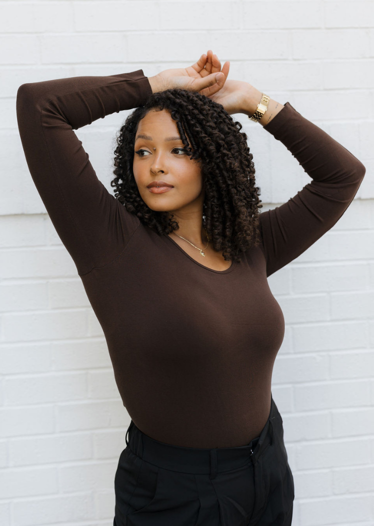 ELIETIAN - Reversible Long Sleeve - Curvy Fit: Charcoal