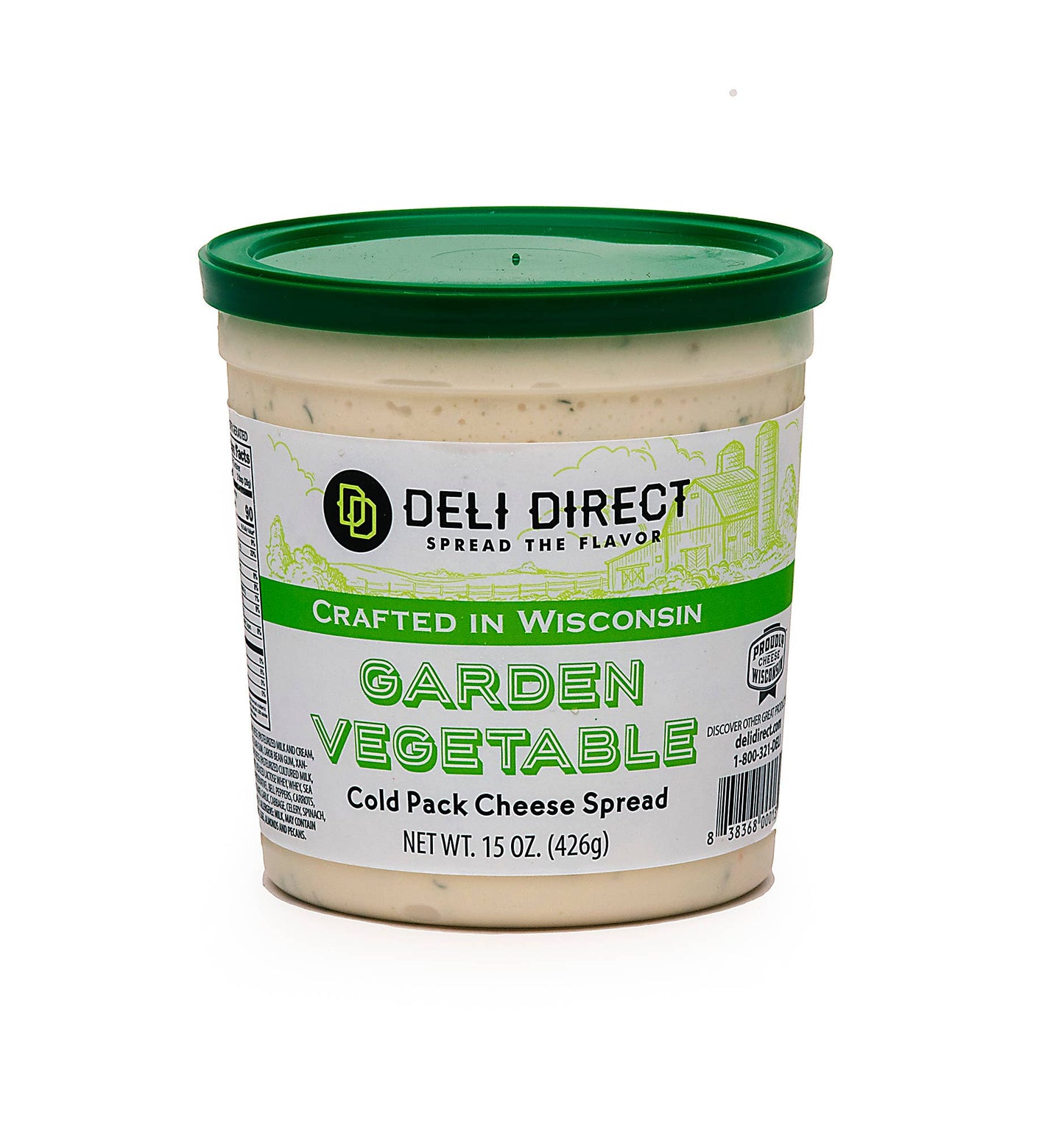 Merchandise Unlimited - Wisconsin Cold Cheese Spread 15oz: Roasted Garlic