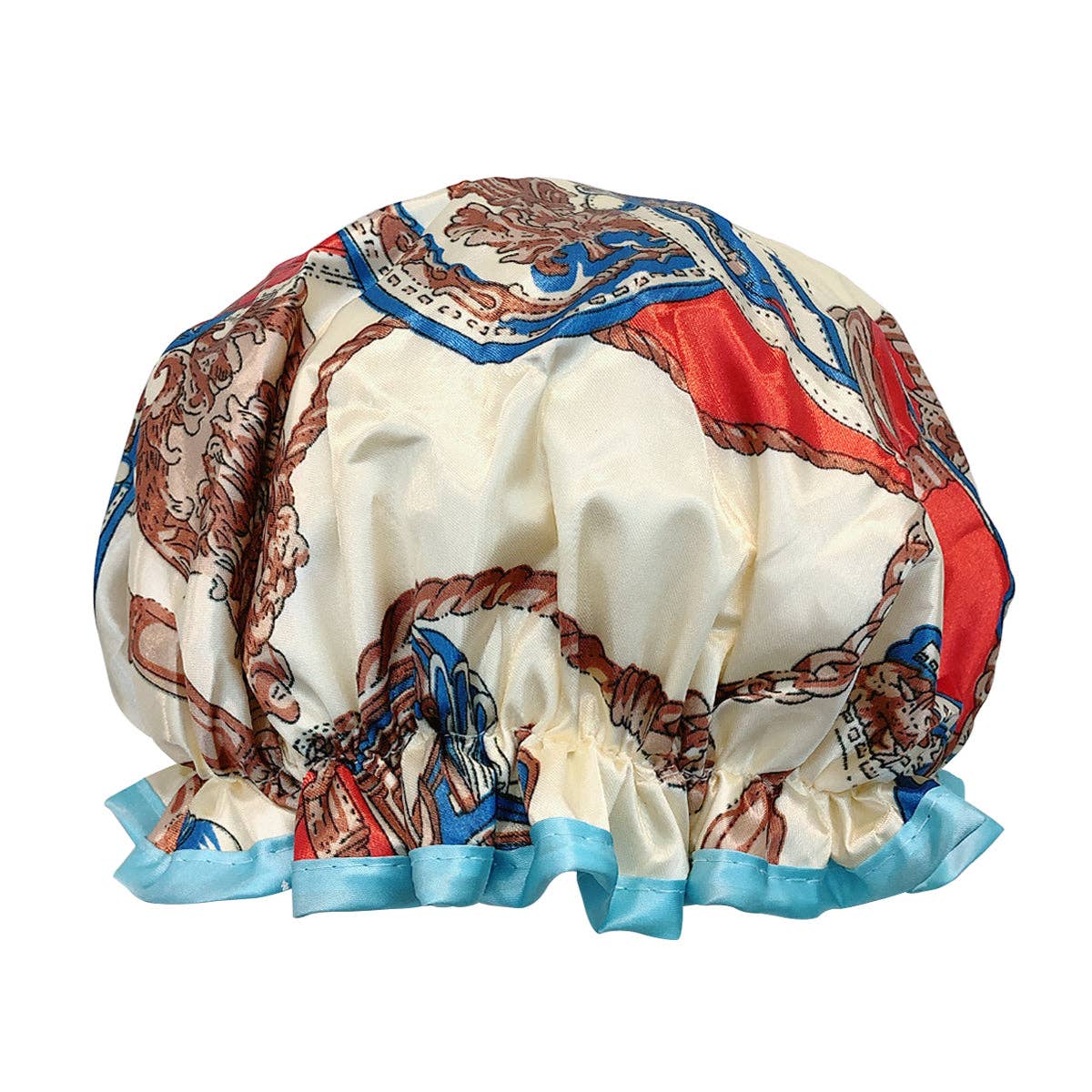 Wrapables.com - Wrapables Reusable Women's Waterproof Shower Caps: Gray Pansies