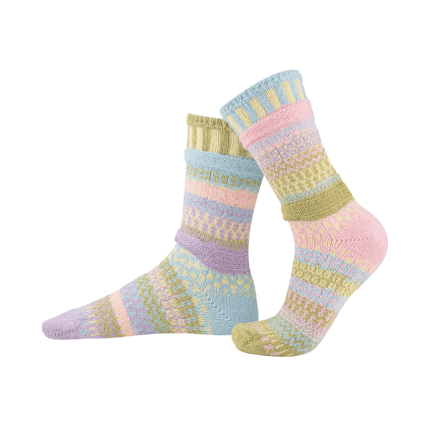 Solmate Socks - Daphne Crew Socks: Medium (Women 8 - 10 / Men 7 - 9)