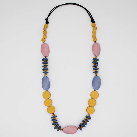 Sylca Designs - Multi-Color Wooden Tiggy Necklace