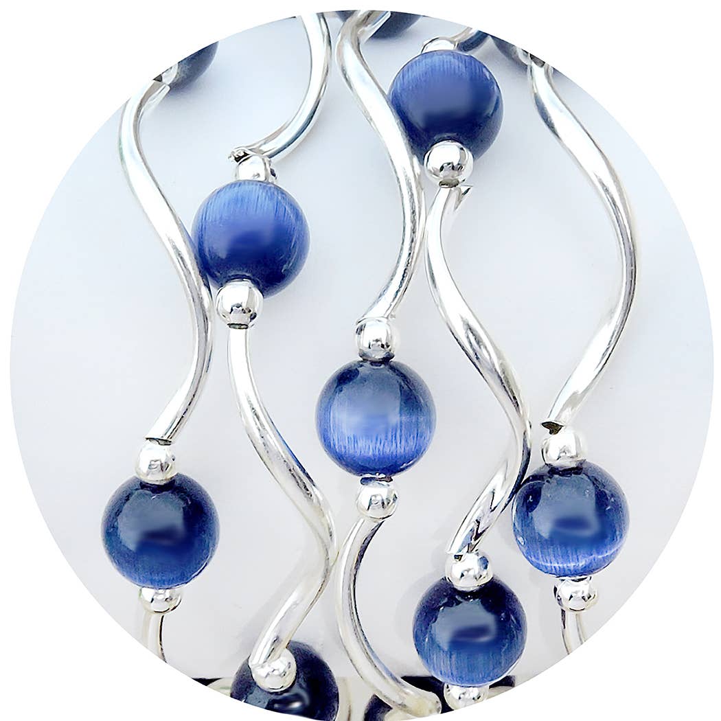 My Fun Colors - Cats Eye Bracelets Select from 12 Color Styles: Lilac Cats Eye Bracelet