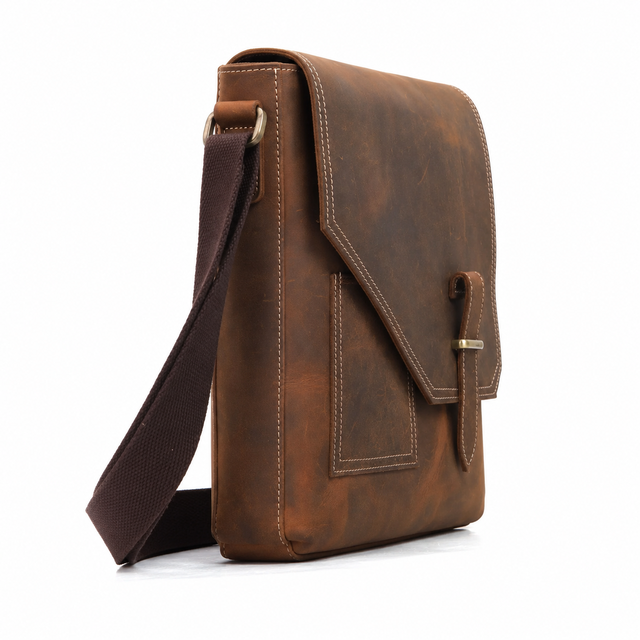 Tuzech Leather - Tuzech Handmade  Vintage Crossbody & Office Bag for Men
