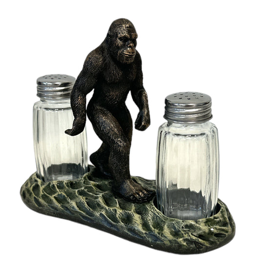 De Leon Collections - Bigfoot Sasquatch Cryptid Salt and Pepper Shaker Holder Set