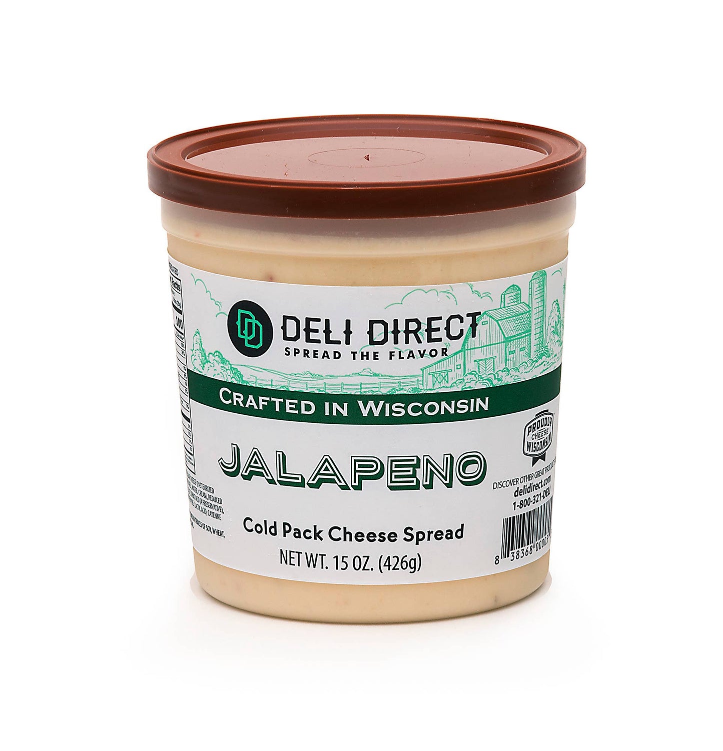 Merchandise Unlimited - Wisconsin Cold Cheese Spread 15oz: Roasted Garlic