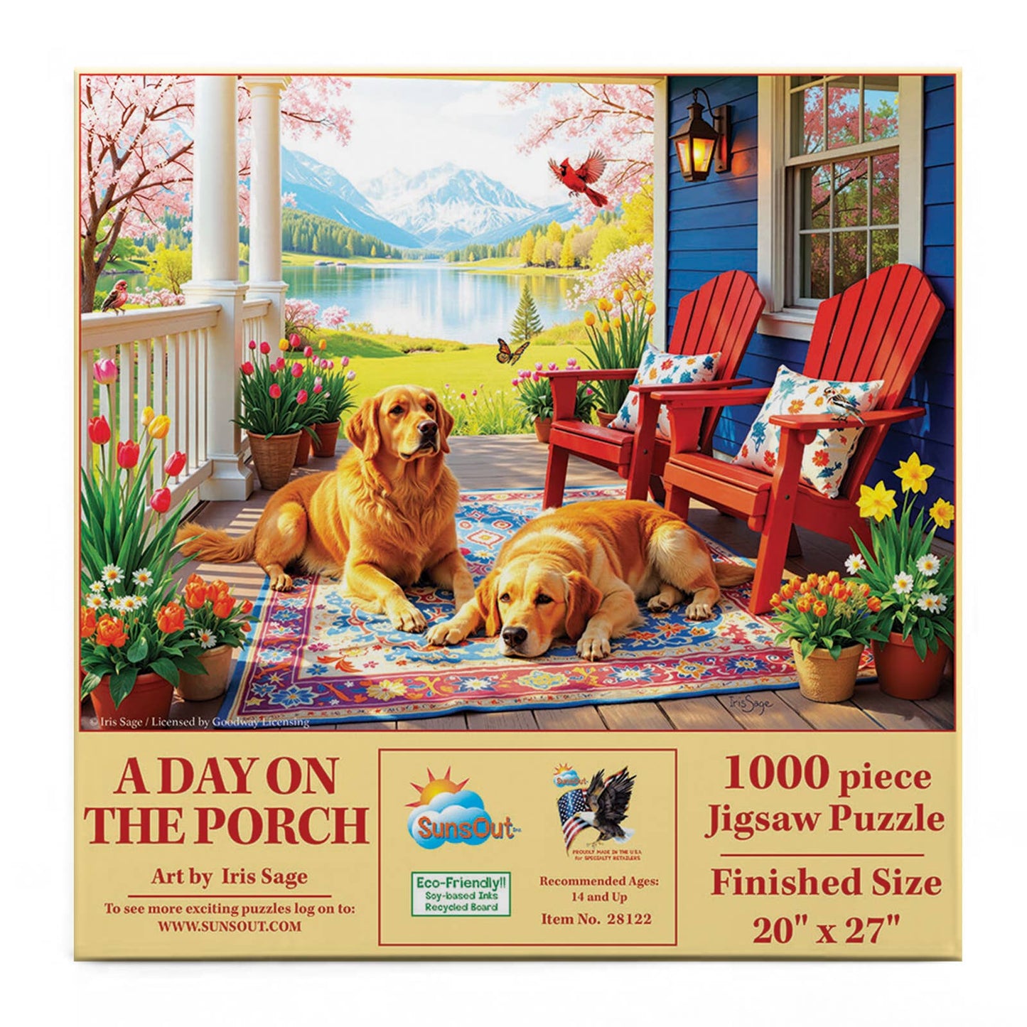 SunsOut - 1112 A Day on the Porch 1000 pc Puzzle