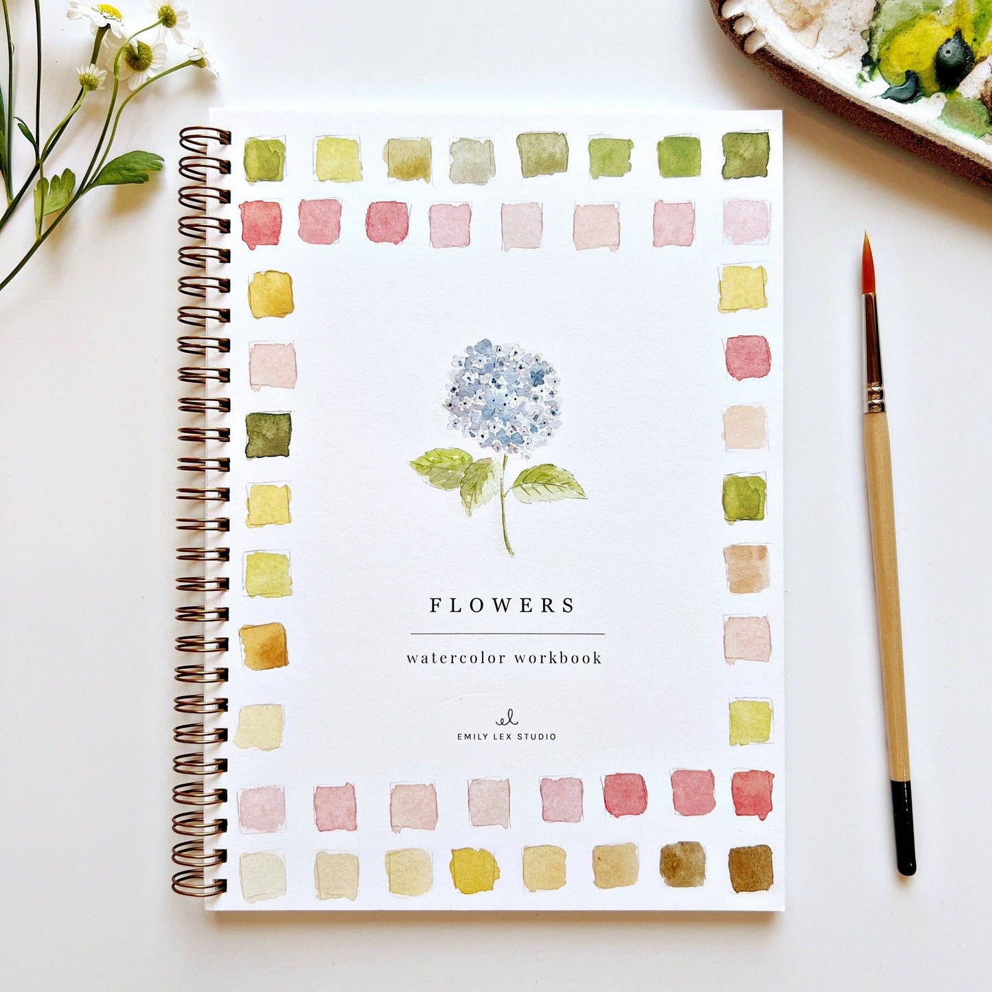 emily lex studio - Flowers watercolor workbook presale