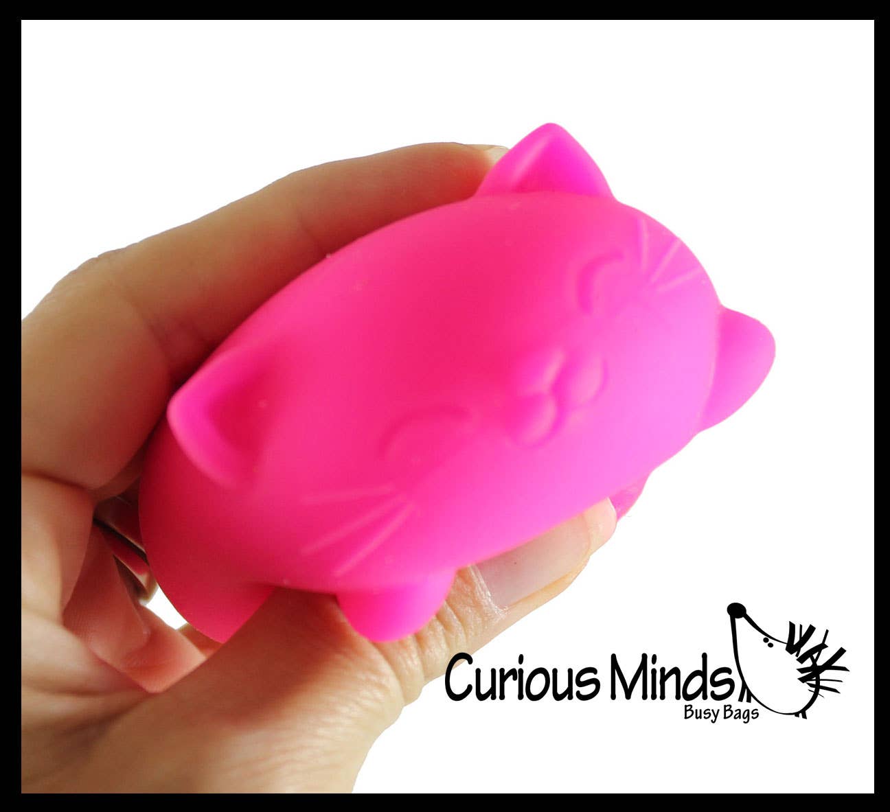 Curious Minds Toys - 1 Cat Nee Doh Soft Fluff- Filled Squeeze Stress Ball