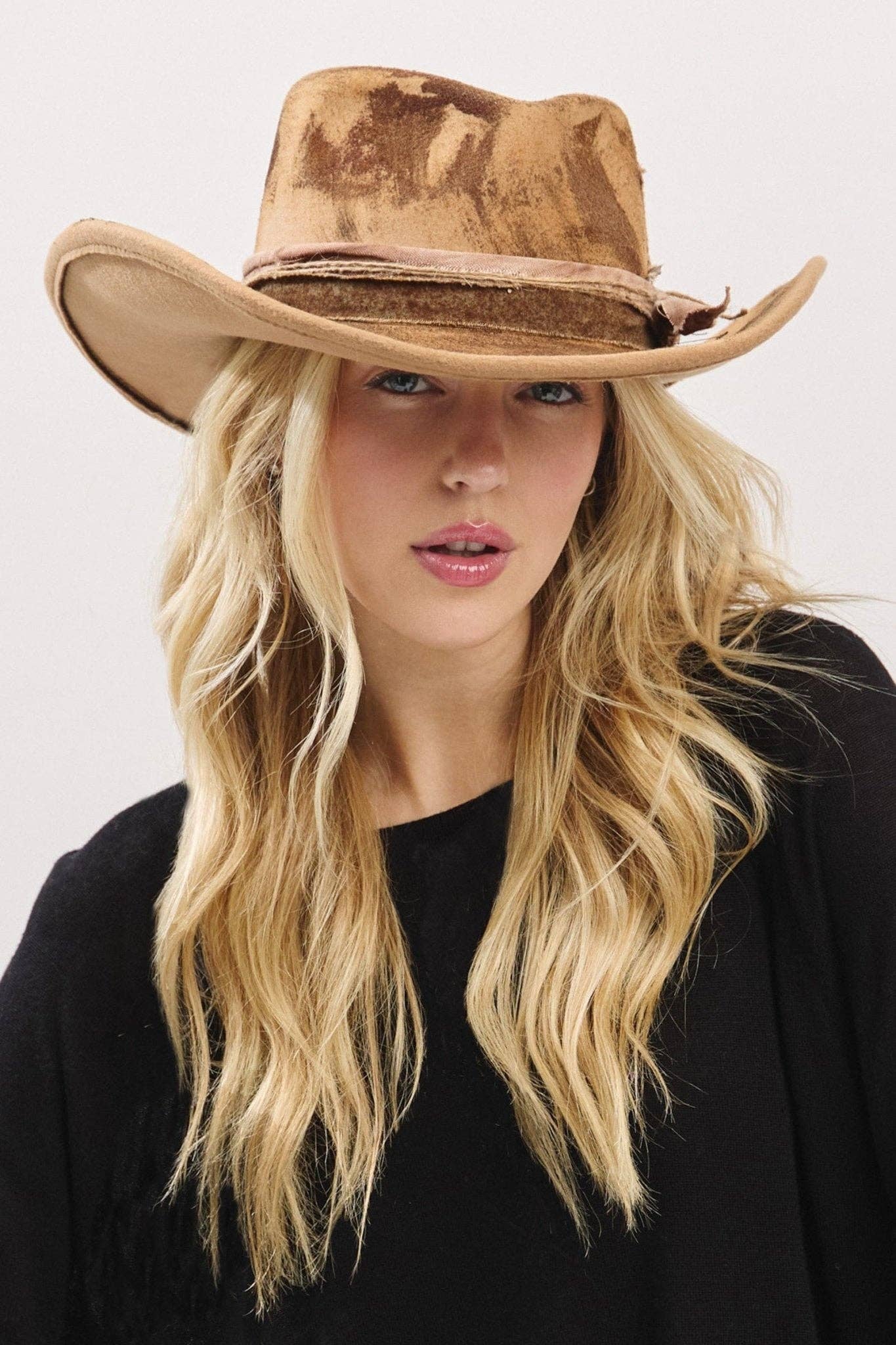 MiMi Wholesale - MH0235 Caroline Heritage Worn Shapable Cowboy/Fedora Hat