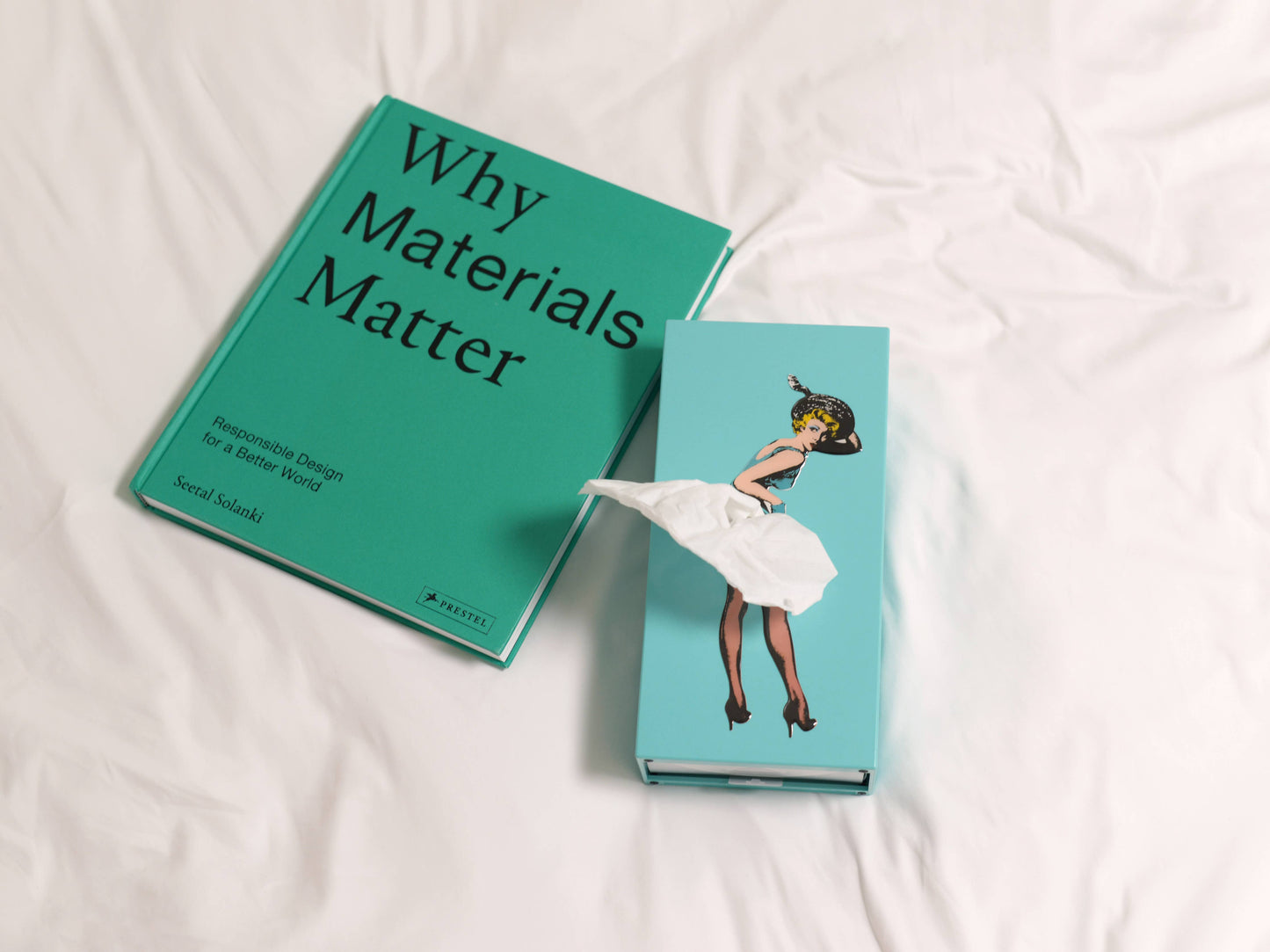 Beyond123 - Flying Skirt Tissue Box: Mint