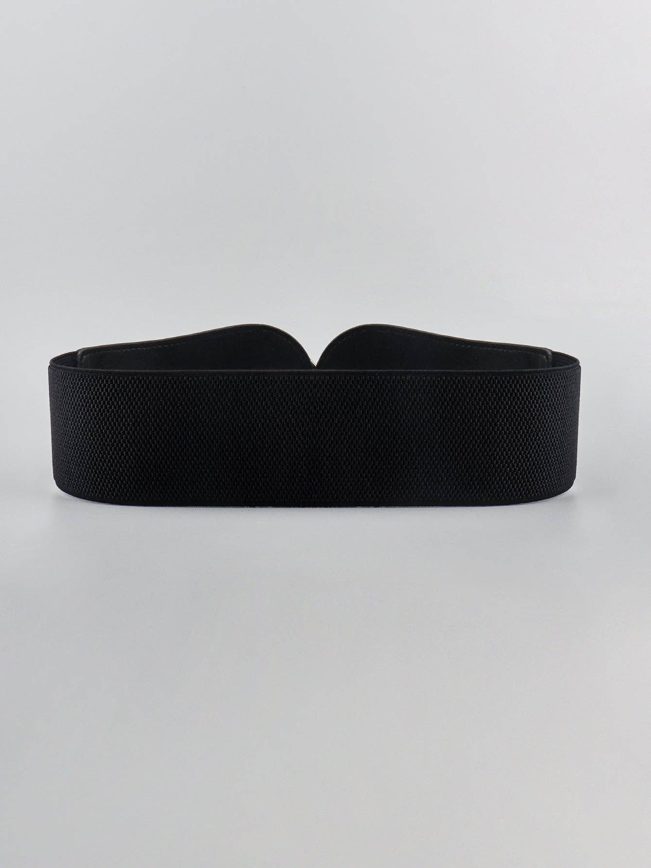 Kustom Kreations Goods - PU Elastic Wide Belt: Black / One Size