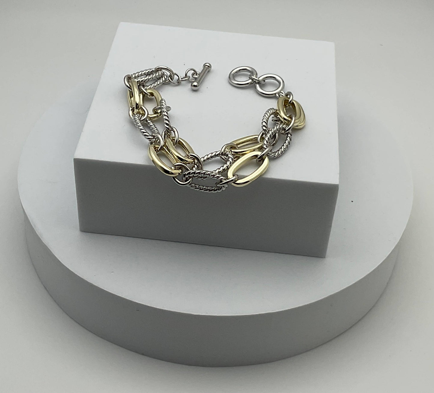 My Best Kept Jewelry - Double Link Classic Toggle Bracelet