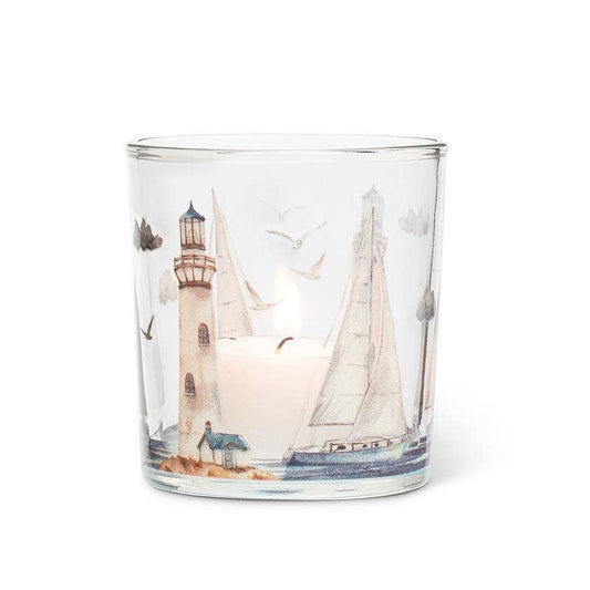 Abbott - Lighthouses & Sailboats Votive-3"H