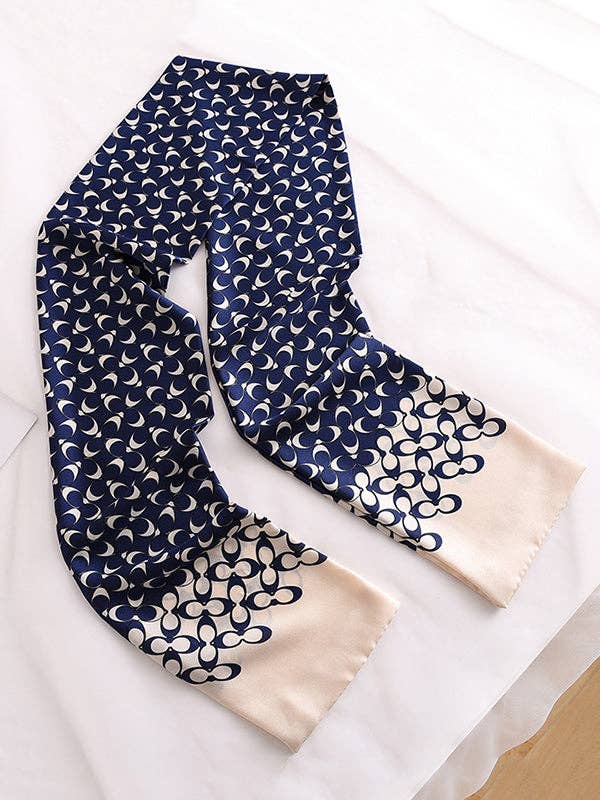 UZ Wholesale Store - Printed Sun Protection Shawl&Scarf: NAVY BLUE / One_size