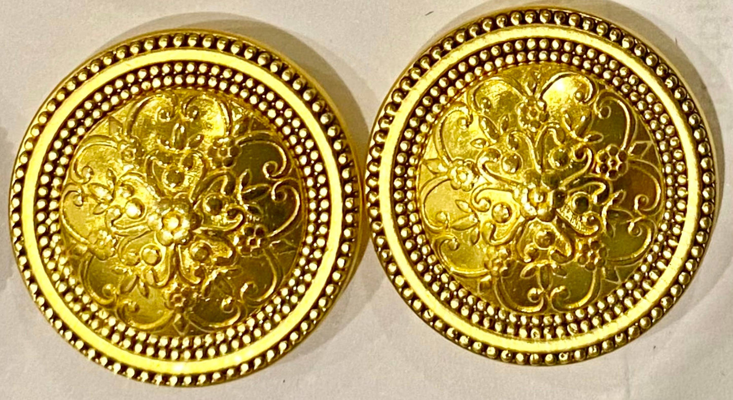 MagneButton - Antique Mandala Silver & Gold: Gold