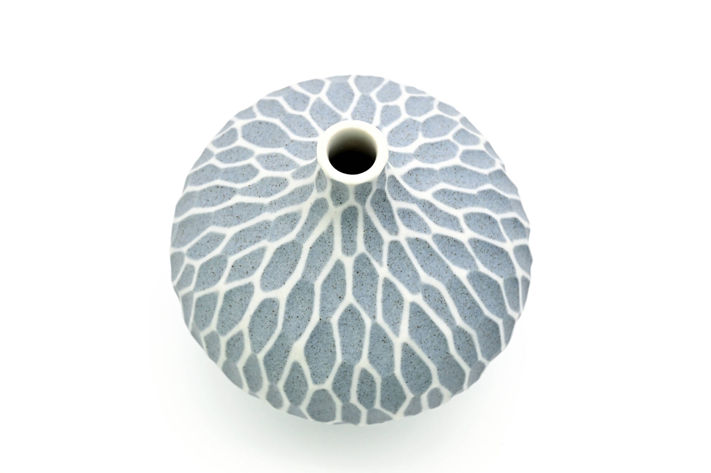 Art Floral Trading LLC - 524BLUESN5 CONGO TINY L-Handcrafted Porcelain Bud Vase