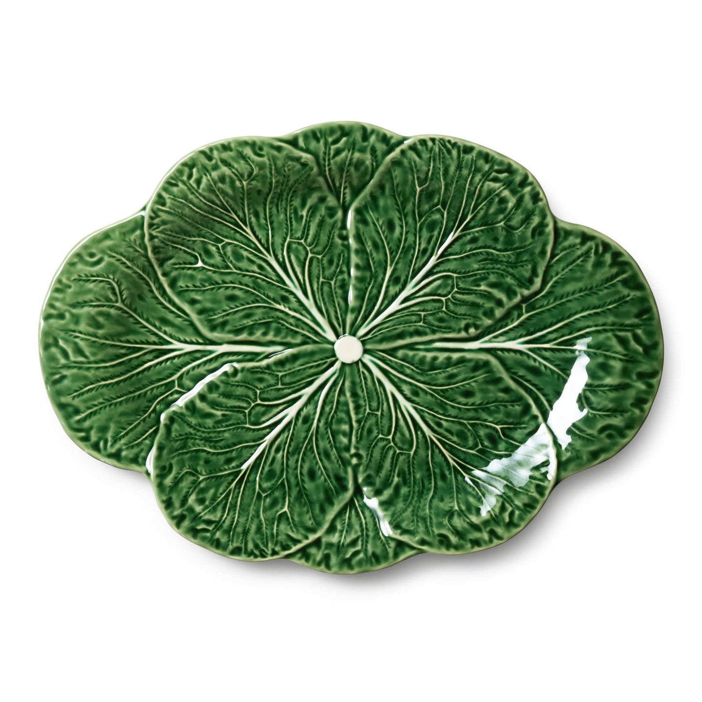 Certified International - Le Jardin Cabbage 3-D Oval Platter 17in x 12.5in