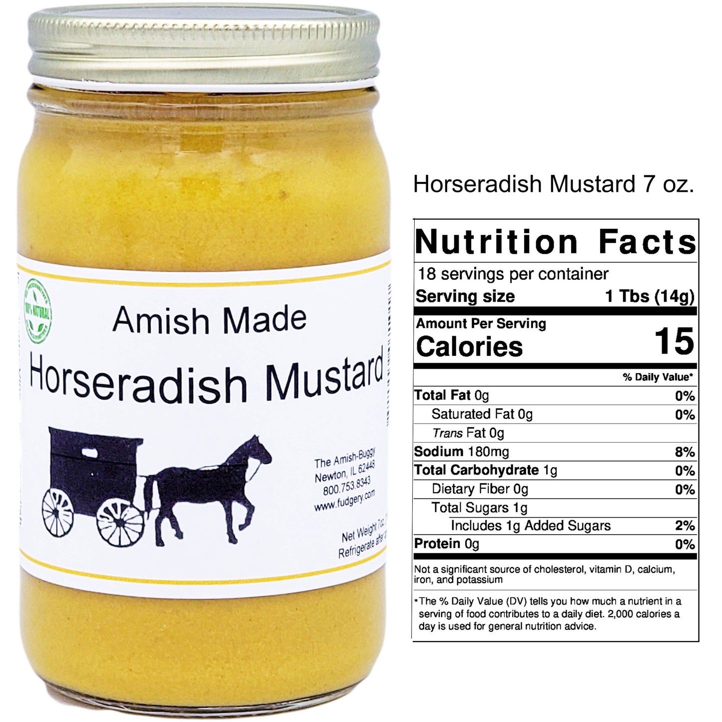 Arndt's Fudgery LLC - Amish Made Mustards Jar: Jalapeno Hot