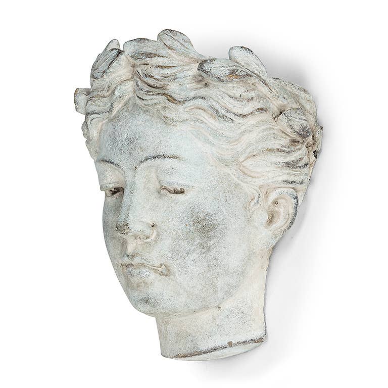 Abbott - Woman Head Wall Planter-8"H