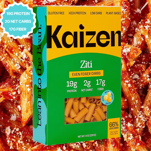 Kaizen Food Company - Ziti 2g Net Carb High Protein Pasta - Fewer Carbs, Keto