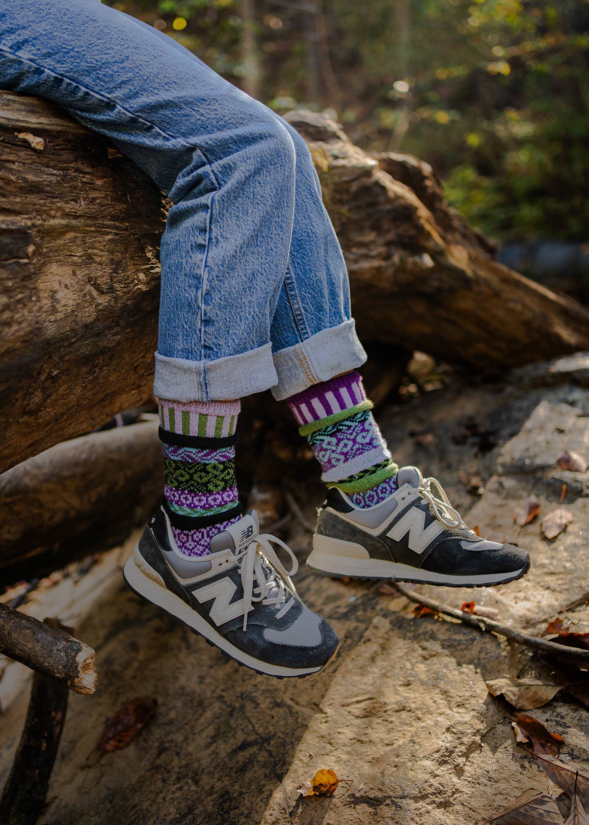 Solmate Socks - La Seine Crew Socks | Eco-Friendly & Made in the USA: Large (Women 10 - 12 / Men 9 - 11)