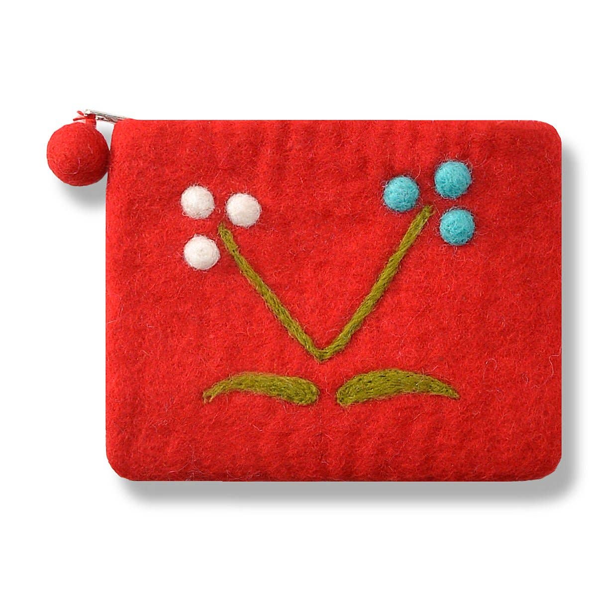 BNB Crafts Inc. - Cherry Design Coin purse: Red