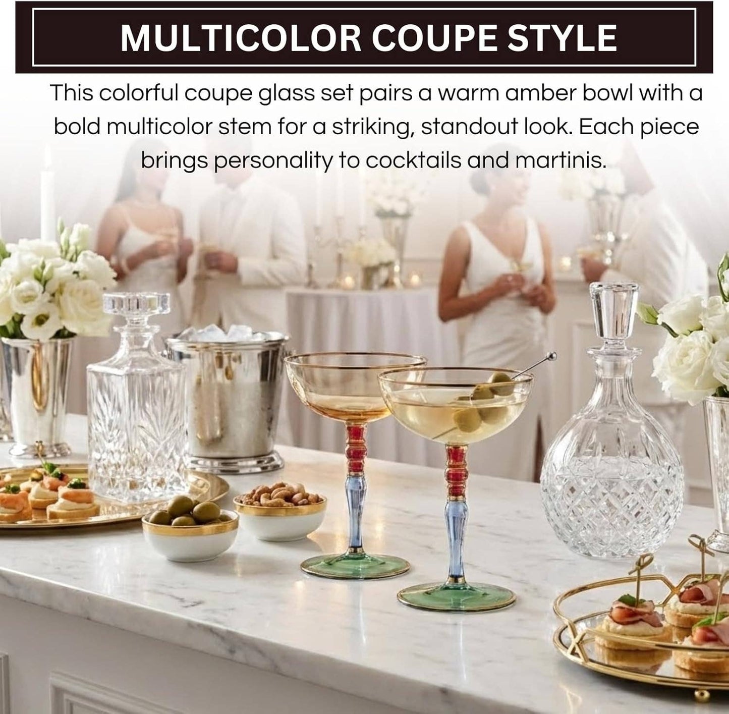 The Wine Savant /  Khen Glassware - Italian Renaissance Cocktail, Martini & Champagne Coupe