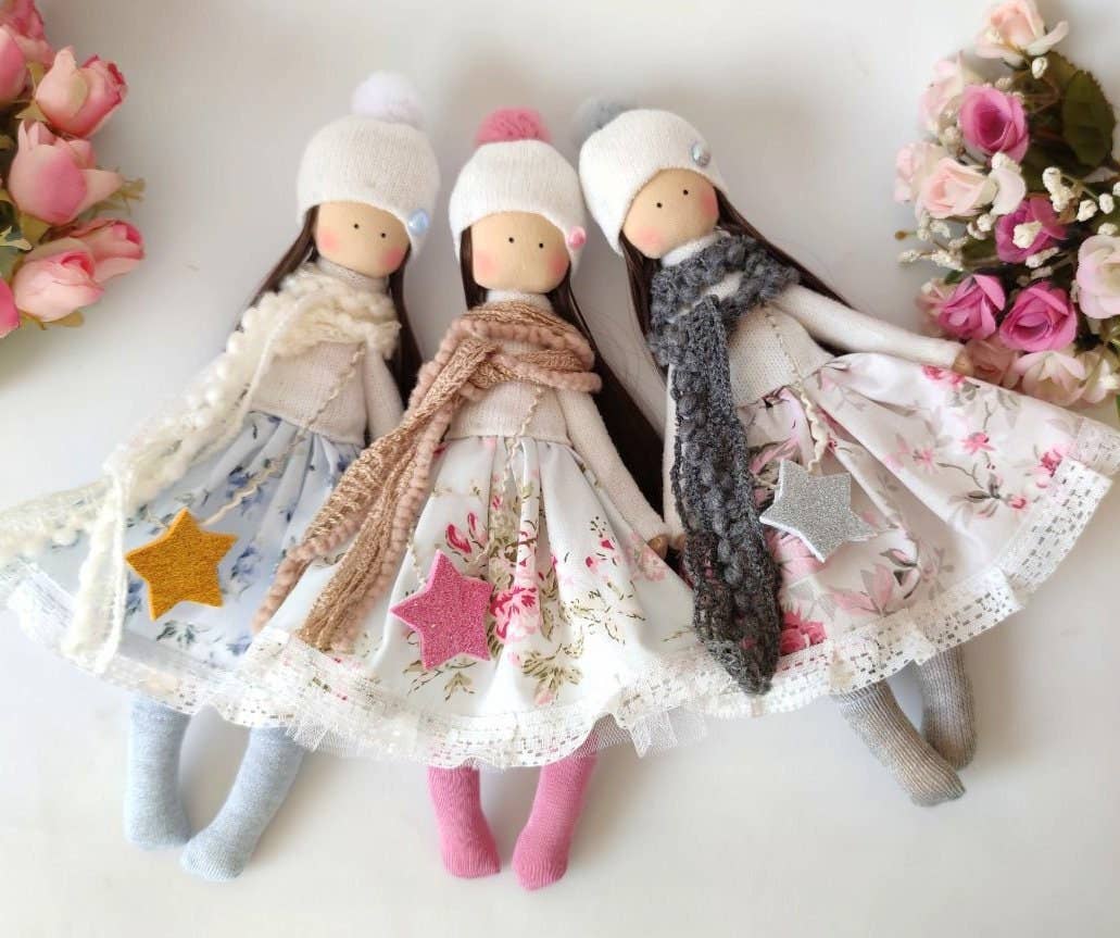 ChernikovaNataliya - Handmade Doll, Fabric Doll, Rag Doll, Girl Gift, Softie Doll, Collectible Doll, Doll Cotton, Interior Doll, Stuffed Doll, Heirloom Doll: 2