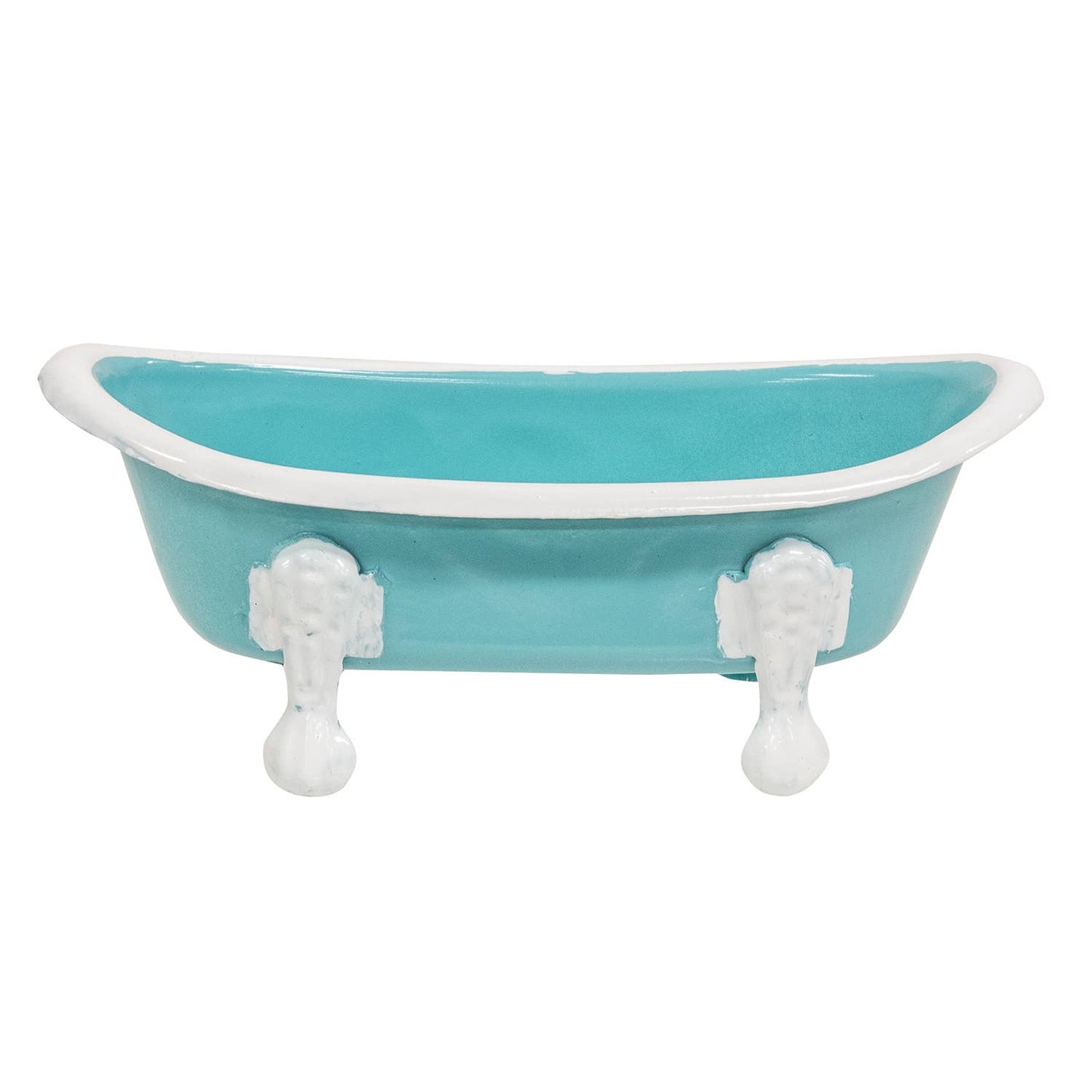 CWI Gifts - Teal Iron Bathtub Soap Dish