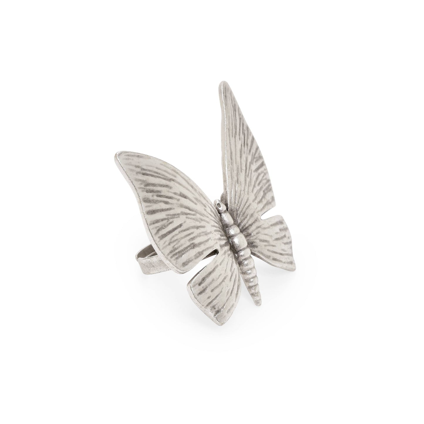 Chanour - Handmade Butterfly Pewter Ring - ENY01