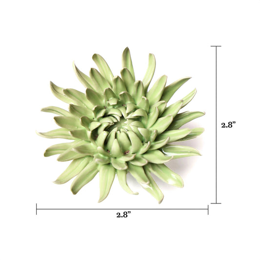 Chive - Ceramic Flower & Faux Succulent Collection 12: Flower Green