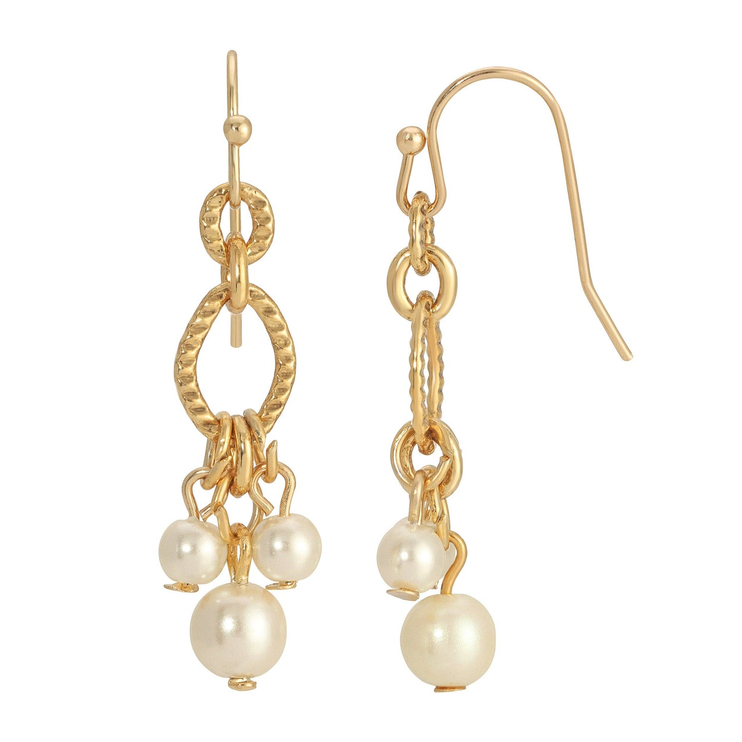 1928 Jewelry - 1928 Jewelry Belle Epoch Faux Pearl Drop Earrings