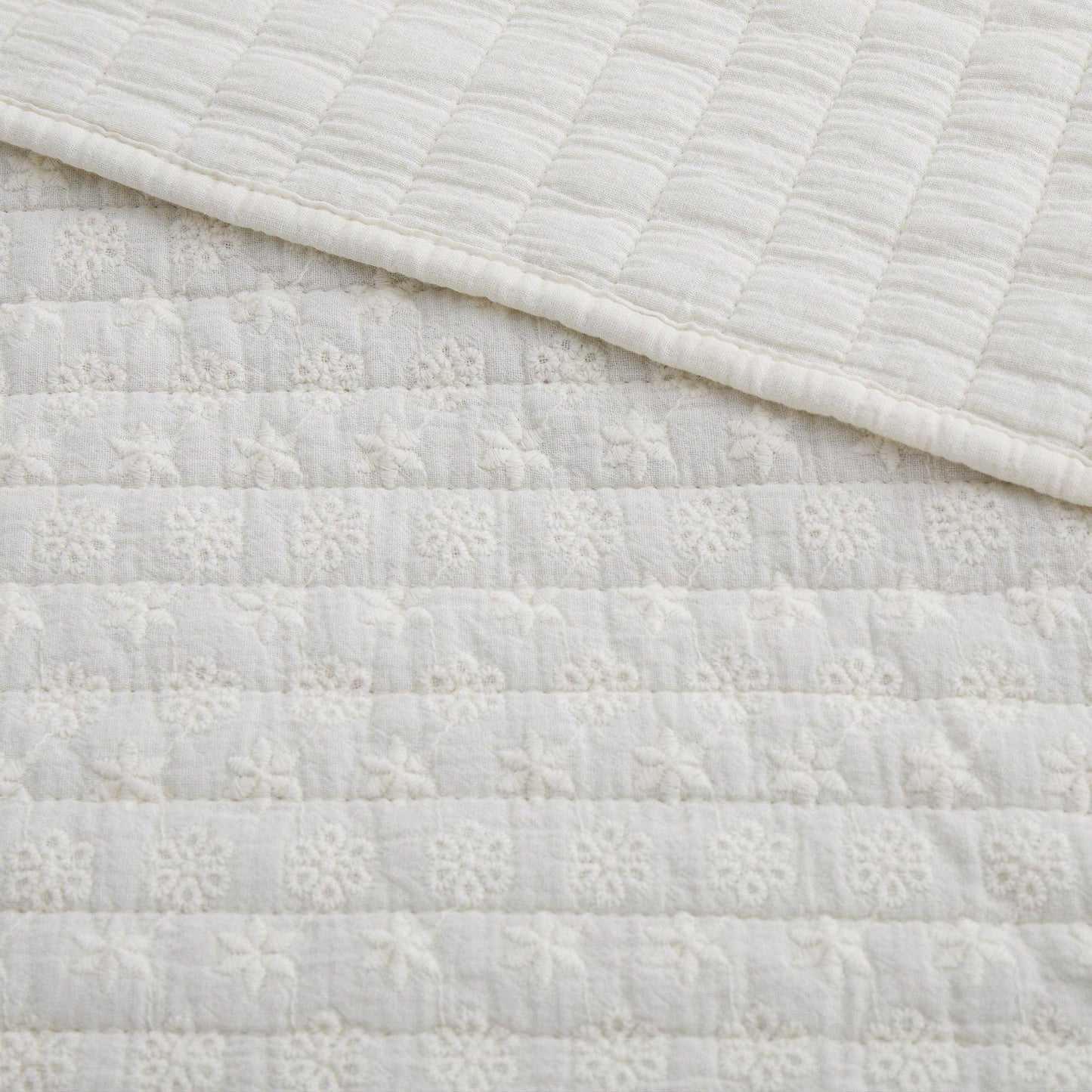 Levtex Home - Eyelet Quilted Throw: Taupe